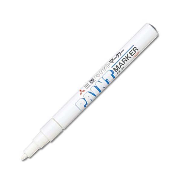 (まとめ) 三菱鉛筆 油性えの具目じるし 細字丸芯 白 PX21.1 1本 〔×50仕かける〕