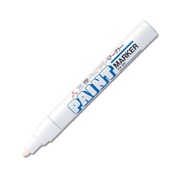 (まとめ) 三菱鉛筆 油性えの具目じるし 中字丸芯 白 PX20.1 1本 〔×50仕かける〕