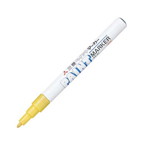 (まとめ) 三菱鉛筆 油性えの具目じるし 細字丸芯 黄 PX21.2 1本 〔×50仕かける〕