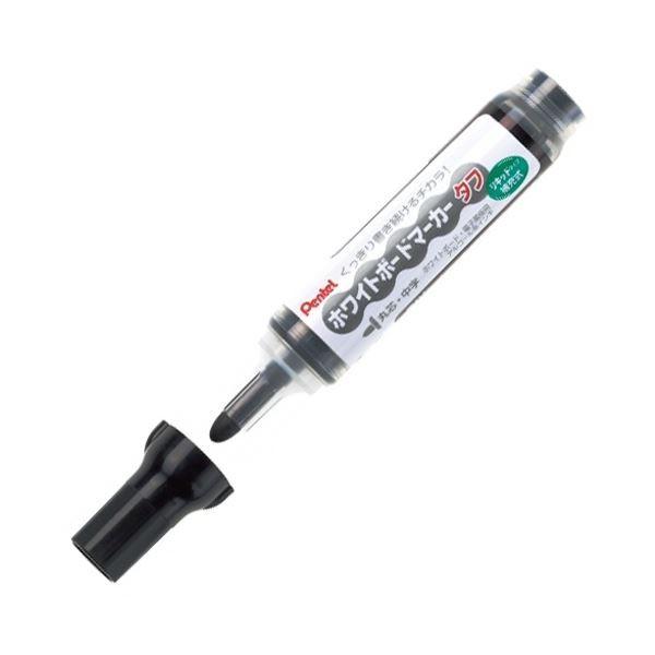 (まとめ) ぺんてる ホワイトボードマーカー タフ 中字丸芯 黒 MW50M-A 1本 〔×100セット〕 まとめ） ぺんてる ホワイトボードマーカー タフ 中字丸芯 黒 MW50M-A