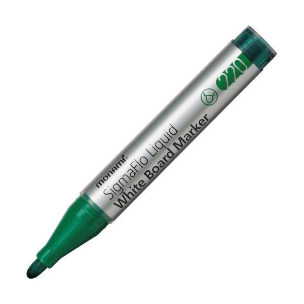 (まとめ) モナミ ホワイトボード用マーカーSigmaFlo Liquid 太字 緑 18416 1本 〔×100セット〕