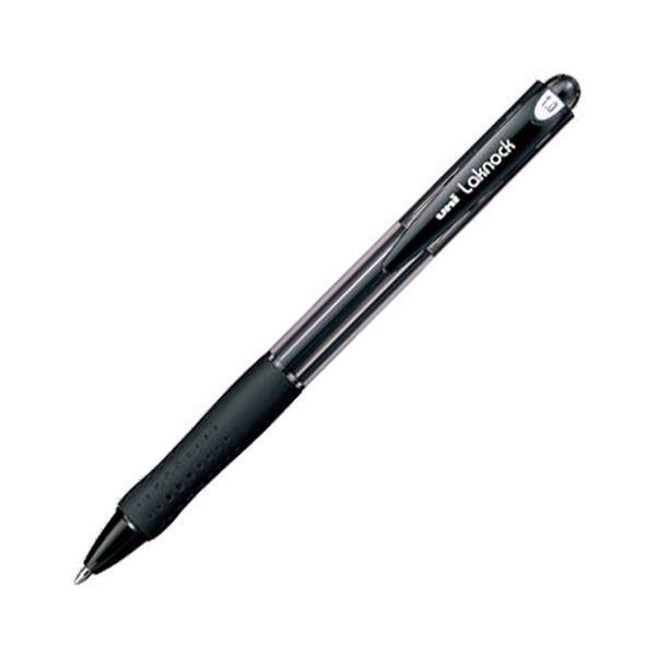 (まとめ) 三菱鉛筆 油性ボールペン VERY楽ノック 太字 1.0mm 黒 SN10010.24 1本 〔×100セット〕