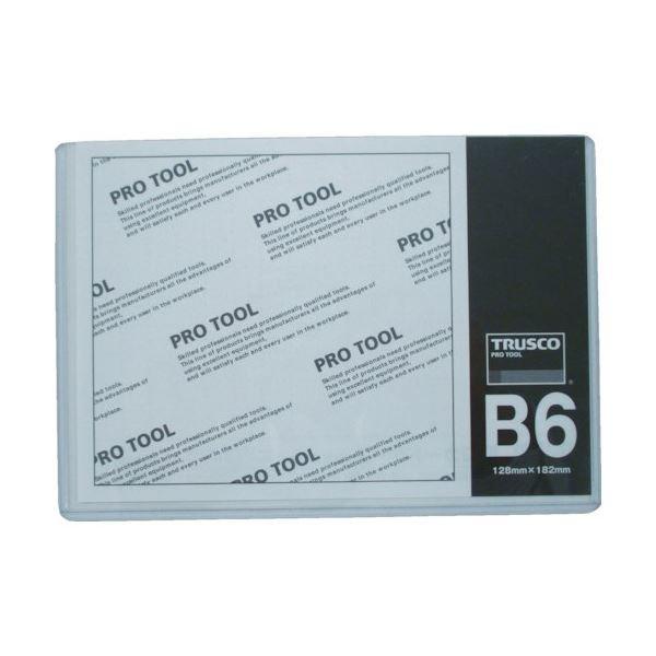 (まとめ) TRUSCO 厚口歌留多容れもの B6THCCH-B6 1枚 〔×100仕掛ける〕 文具、ステーショナリー-名札、番号札-キッチン、日用品、文具