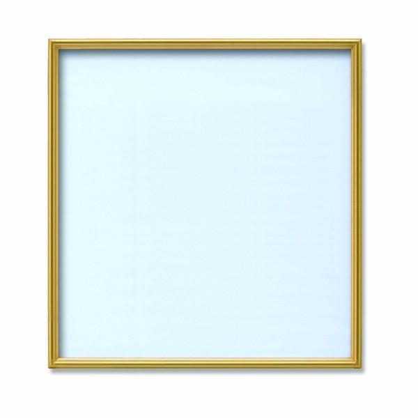 〔 角額 〕正方形額 450角 450×450mm ゴールド 壁掛けひも アクリル付き フレーム 額縁 額