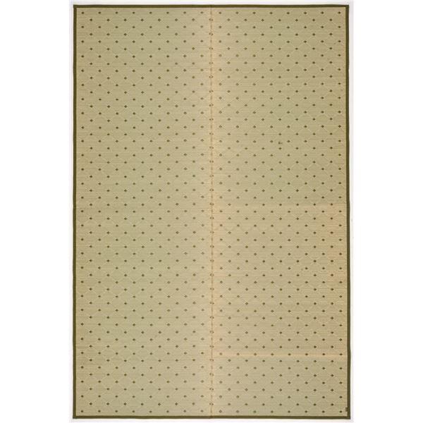 い草 ラグマット 絨毯 江戸間 8帖 日本製 縁：綿100％ 柄上敷き ダイヤ リビング ダイニング 引っ越し 模様替え〔代引不可〕 メーカー直送品国産 い草風上敷 琥珀 江戸間 8帖 約352×352cm 抗カビ 消臭 い草100％ 引目織 四方縁 日本製 両面使える 上質  キズ防止 畳 ラグ カーペット 和風敷物 柄上敷き 和室 通年使用 ホットカーペット対応 日本産 h24837 | インテリアショップ コヨリ