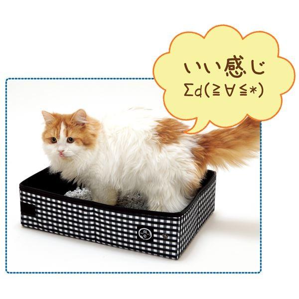 （まとめ）ポータブル トイレ 黒（ペット用品）〔×12セット〕_4