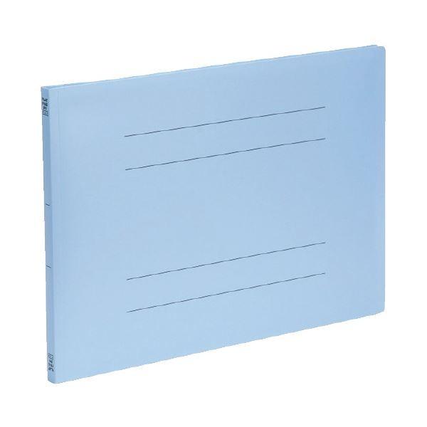 （まとめ）ビュートン PPフラットファイルA3横型 ブルー FF-A3E-B（×20セット）