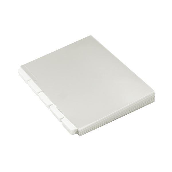 （まとめ）コクヨ ファイリングホルダー（5山見出し）A4 透明 フ-GM750-50T 1箱（10組50枚）〔×2セット〕