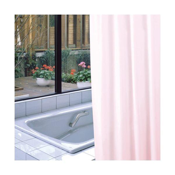 （まとめ）明和グラビア 防炎バスカーテン130×178cm ライトピンク NVS-400（LP）1枚〔×5セット〕の画像