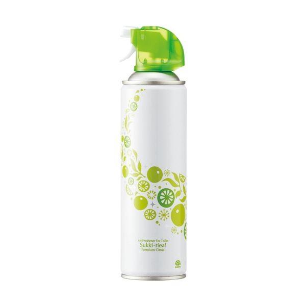 （まとめ）アース製薬 トイレの消臭スプレースッキーリエア プレミアムシトラスの香り 350ml 1セット（3本）〔×10セット〕