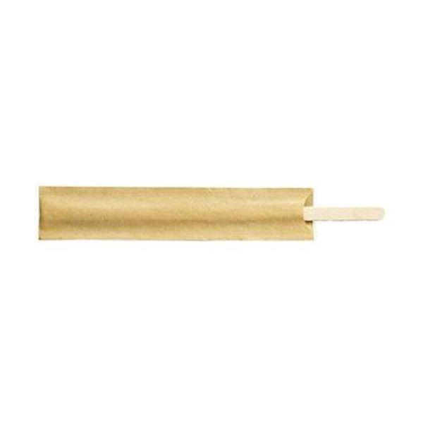 （まとめ）TANOSEE ウッドマドラー160mm 紙袋入 1パック（100本）〔×50セット〕