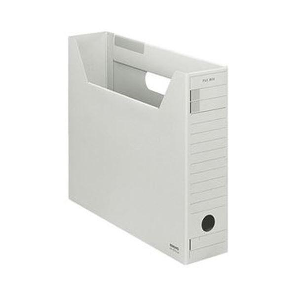 （まとめ）コクヨ ファイルボックス-FS（Fタイプ）A4ヨコ 背幅75mm グレー A4-SFFN-M 1セット（5冊）〔×10セット〕