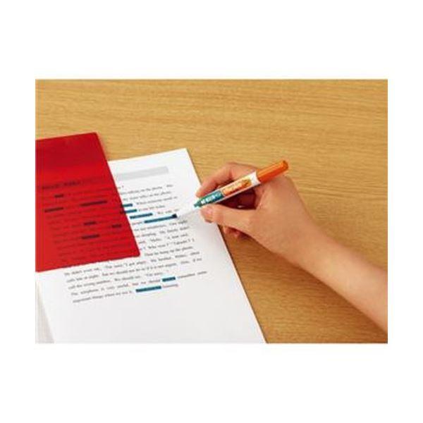 （まとめ）コクヨ 暗記用ペンセット〔チェックル〕 オレンジ PM-M120-S 1セット（10パック）〔×3セット〕の画像