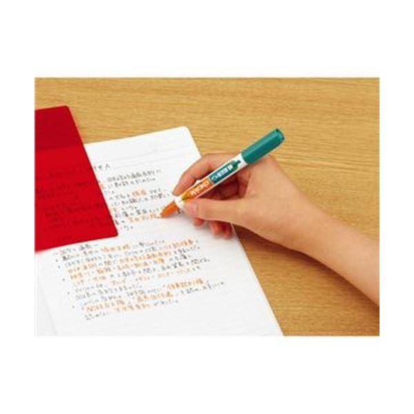 （まとめ）コクヨ 暗記用ペンセット〔チェックル〕 オレンジ PM-M120-S 1セット（10パック）〔×3セット〕の画像