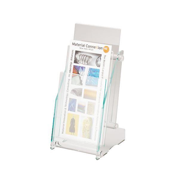 ライオン事務器 卓上パンフレットスタンド アクリルフレーム A4・3ツ折/長3封筒サイズ 1列2段 PS-1421A 1個