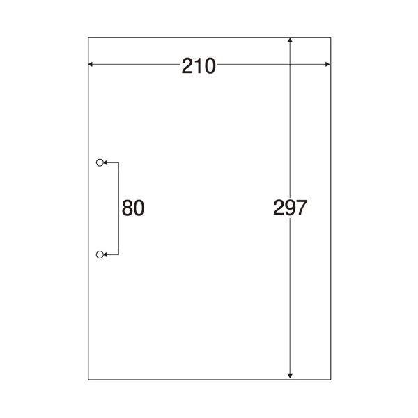 TANOSEE マルチプリンタ帳票（スーパーエコノミー） A4 白紙 2穴 1セット（2500枚：100枚×25冊）の画像