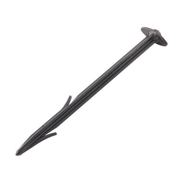（まとめ）日本マタイ 硬質プラスチックピン 15cm 黒 HC07461 1パック（100本） 〔×3セット〕