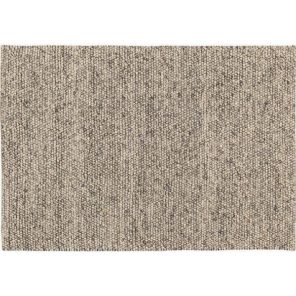 手織り カーペット/ラグマット 〔約130×190cm ダークグレー〕 防炎 ホットカーペット対応 インド製 『マシュー』 プレーベル〔代引不可〕