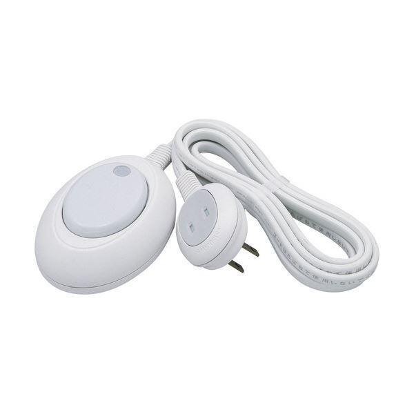 (まとめ) ELPA フットスイッチ 2mWFS-200B(W) 1個 〔×5セット〕