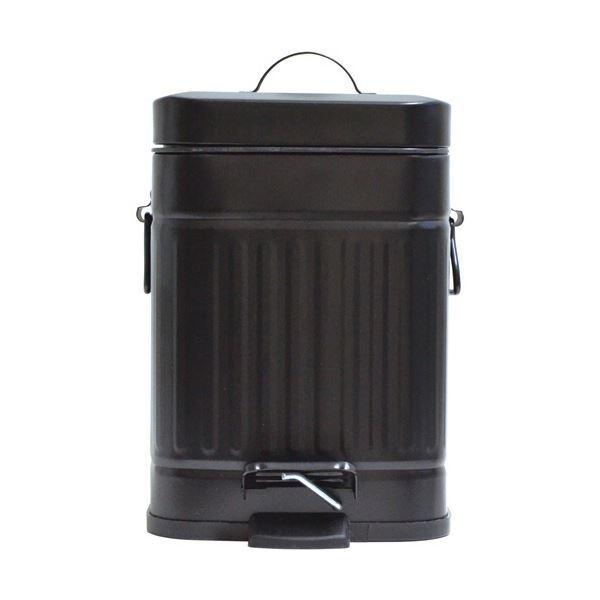 (まとめ) アントレックス b.c.l Galva スクエアダストボックス 3L マットブラック 1個 〔×5セット〕_1