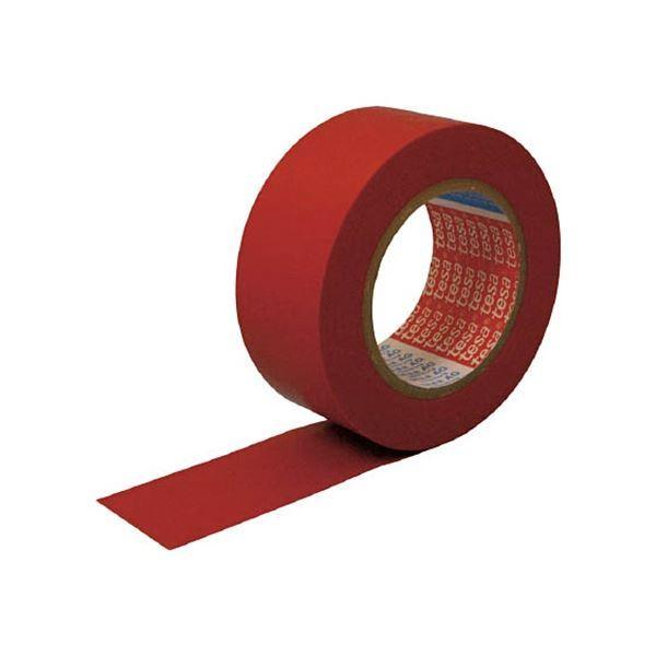(まとめ) テサテープ ラインマーキングテープ 赤 50mm×33m 4169N-PV8-R 1巻 〔×5セット〕