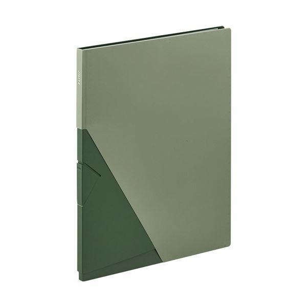 (まとめ) キングジム ジリッツ クリアーファイル A4タテ 10ポケット 背幅13mm ミドリ 8832H 1冊 〔×20セット〕