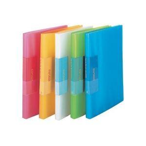 (まとめ) ビュートン スリムクリヤーブック A4タテ 40ポケット 背幅20mm イエロー FCB-A4-40CY 1セット(6冊) 〔×3セット〕