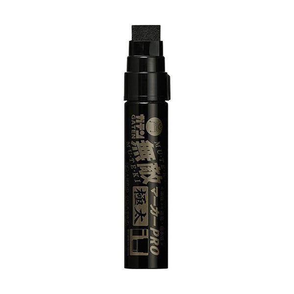 (まとめ) 寺西化学 ガテン無敵マーカーPRO 極太 黒 GMGDP-T1 1本 〔×30セット〕