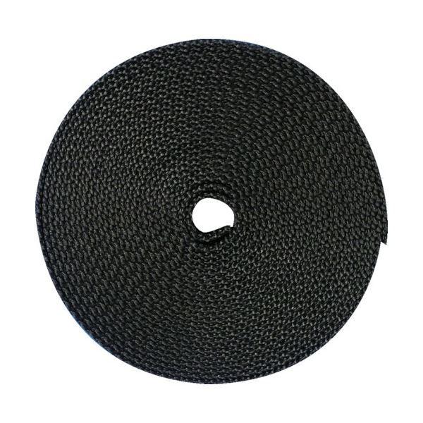 (まとめ) TRUSCO ナイロン平ベル 1.6t×38mm×5m 黒 TNB385-BK 1巻 〔×5セット〕