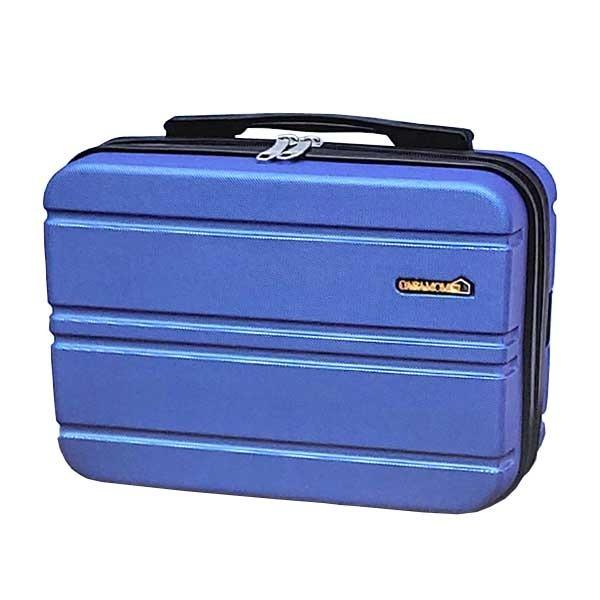 【おトク】 14インチの可愛いスーツケース型ミニキャリアバッグ ブルー アタッシュケース