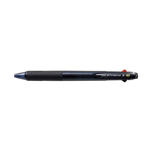 (まとめ) 三菱鉛筆 Jストリーム3色BP SXE340038T.24 透明ブラック 〔×50セット〕
