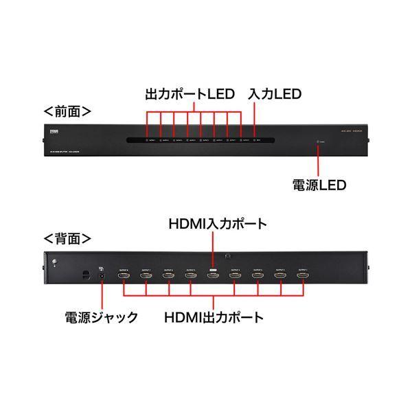 30%割引以上販売 サンワサプライ 4K2K対応HDMI分配器(8分配) VGA-UHDSP8