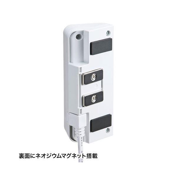 サンワサプライ マグネット付USB充電器(USB4ポート・ホワイト) ACA-IP53W｜little-trees｜04