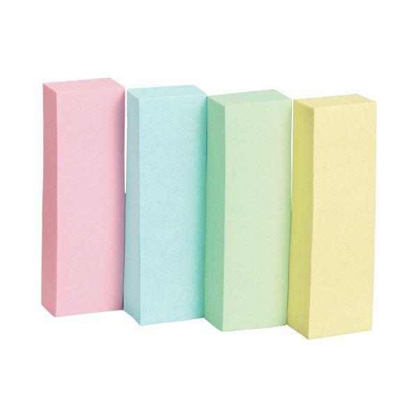 （まとめ）TANOSEE ふせん 50×15粍4色混色1仕掛ける(100冊：20冊×5容器に並べる)〔×3仕掛ける〕 文具、ステーショナリー-ノート、メモ帳