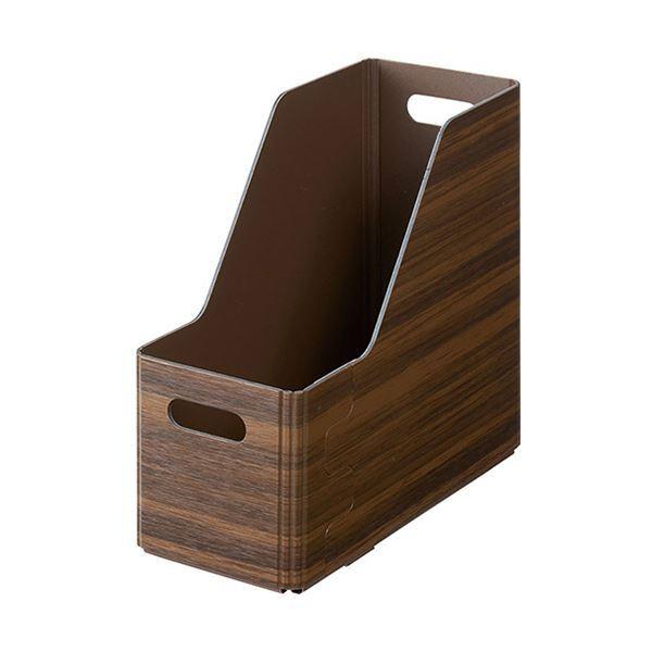 （まとめ）キングジム キーニスタッキングユニットボックス Sロング ブラウン KW1012Lフラ 1セット(3個)〔×5セット〕