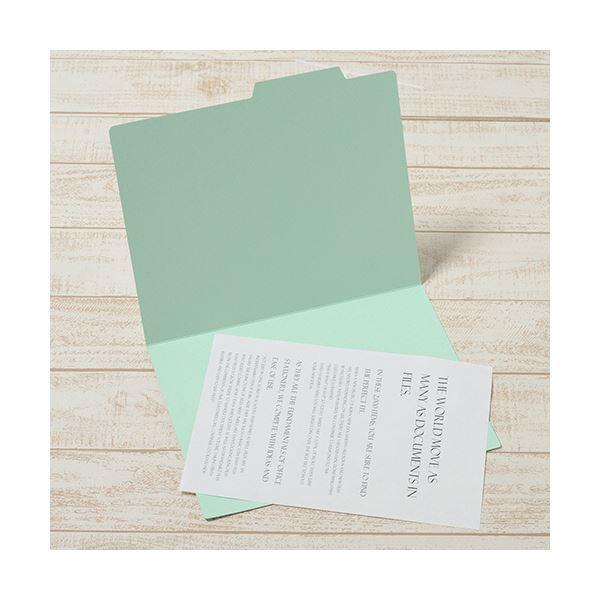 （まとめ）プラス 間伐材 個別フォルダー A4ブルー FL-061KIF 1セット(10冊)〔×5セット〕の画像