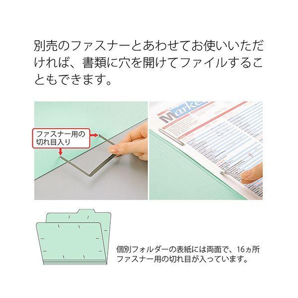 （まとめ）プラス 間伐材 個別フォルダー A4ブルー FL-061KIF 1セット(10冊)〔×5セット〕の画像