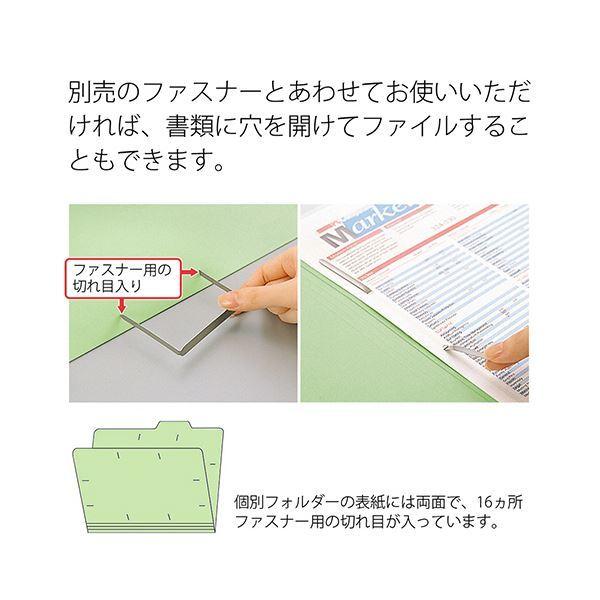 （まとめ）プラス 間伐材 個別フォルダー A4グリーン FL-061KIF 1セット(10冊)〔×5セット〕の画像