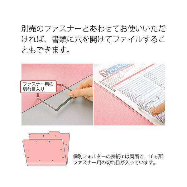 （まとめ）プラス 間伐材 個別フォルダー A4ピンク FL-061KIF 1セット(10冊)〔×5セット〕の画像