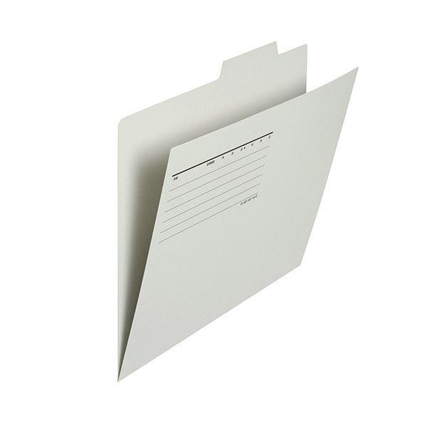 （まとめ）プラス 間伐材 個別フォルダー A4グレー FL-061KIF 1セット(10冊)〔×5セット〕