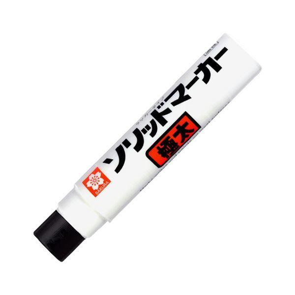 （まとめ）サクラクレパス 油性マーカーソリッドマーカー 極太 くろ SC-L#49 1本〔×10セット〕