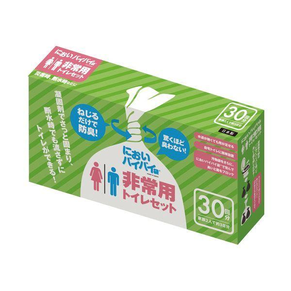（まとめ）ワンステップ 異臭バイバイ袋非常用室内用便器仕掛ける 30回分 SK6771 1仕掛ける〔×3仕掛ける〕 携帯トイレ-アウトドア、釣り、旅行用品