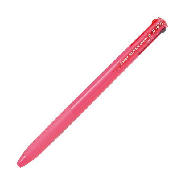 （まとめ）パイロット 3色油性ボールペンスーパーグリップG3 細字 0.7mm ピンク BKSG-30F-P 1本〔×30セット〕