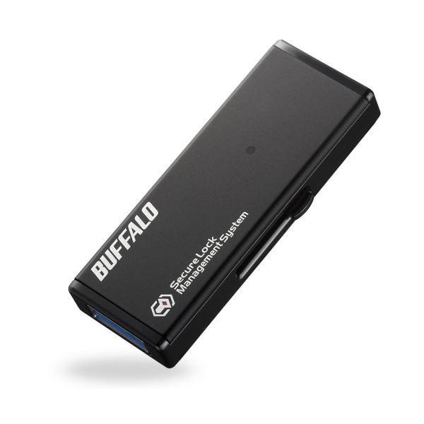 （まとめ）バッファロー ハードウェア暗号化機能USB3.0 セキュリティーUSBメモリー 32GB RUF3-HS32G 1個〔×3セット〕