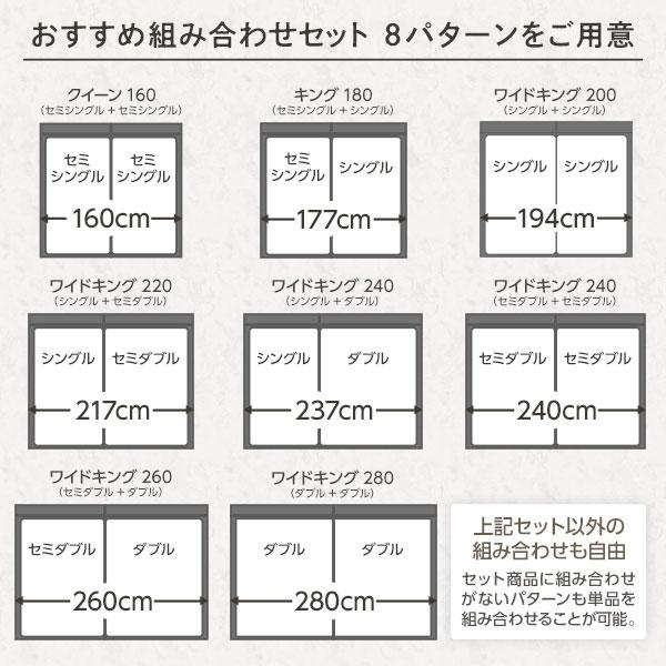 【2022A/W新作★送料無料】 ベッド クイーン 160(SS+SS) ベッドフレームのみ ストーングレー 連結 低床 すのこ 照明付き 宮付き 棚付き コンセント付き