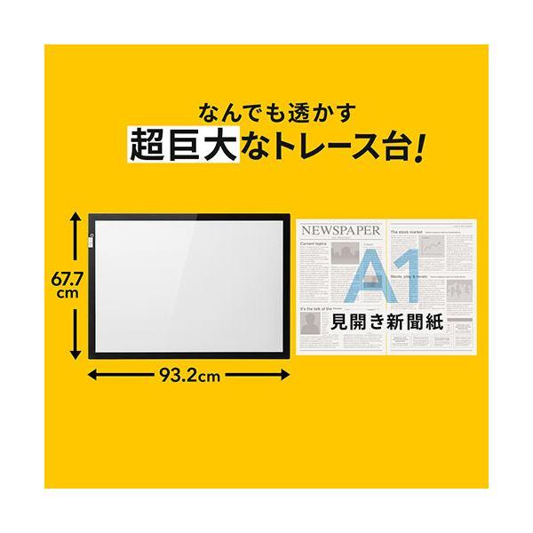 LEDトレース台　A1サイズ（サンワサプライ） サンワダイレクト LEDトレース台薄型タイプ A1 無段階調光 400-TBL007