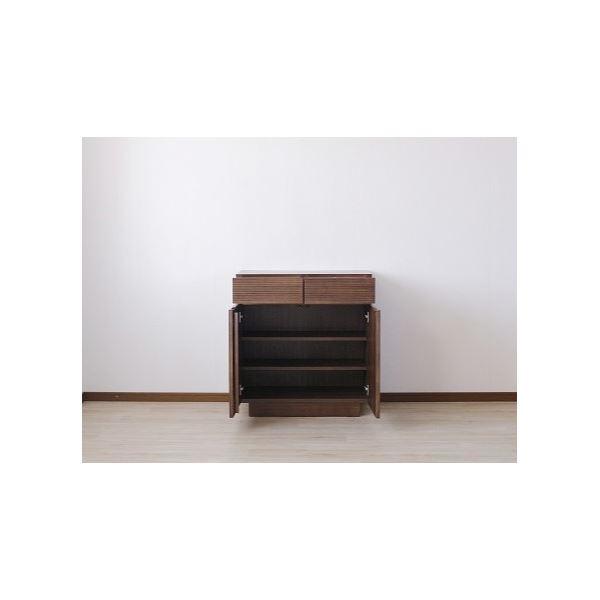 サイドボード（ウォルナット） 幅約80cm [完成品］_1
