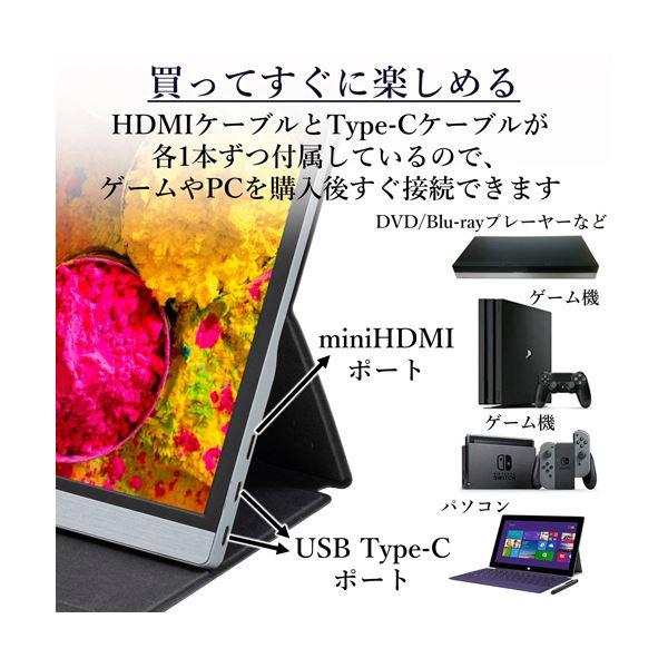 YAMAZENQriom モバイルモニター 15.6型 QMM-156R 1台_2