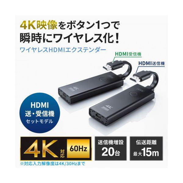 サンワサプライ 4K対応ワイヤレスHDMIエクステンダー VGA-EXWHD12_1