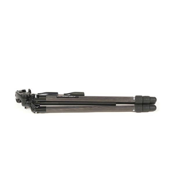 スリック SLIK ライトカーボン C283 II カーボン式・パイプ径28mmの中型タイプの3段三脚 ハライチロック式開脚機構 KEN09328の画像
